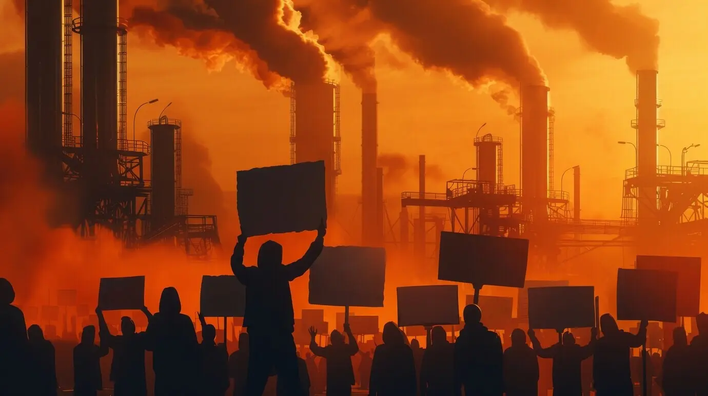 Группа работников организует протест